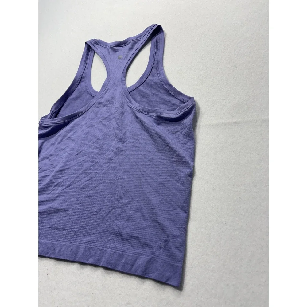 Lululemon Tank Womens Small Purple Racerback Seamless Knit Athletic Top